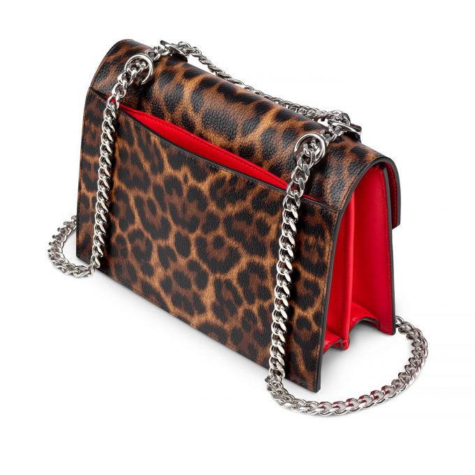 Christian Louboutin Elisa Small Creative Koža Cross Body Bags Ženske Cross Body Bags Smeđe Crvene Srebrne | RS-43301