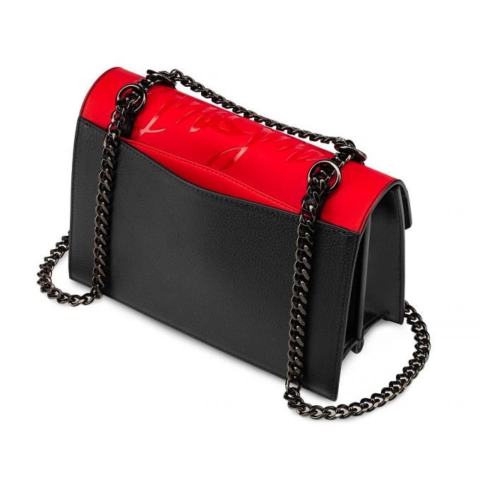 Christian Louboutin Elisa Small Gomme Cross Body Bags Ženske Cross Body Bags Crvene Crne | RS-23422