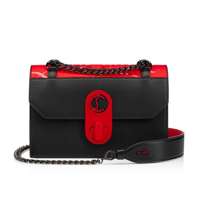 Christian Louboutin Elisa Small Gomme Cross Body Bags Ženske Cross Body Bags Crvene Crne | RS-23422