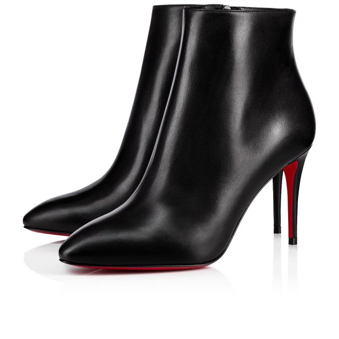 Christian Louboutin Eloise Booty 085 85 Calf Boots Ženske Čizme Crne | RS-90041