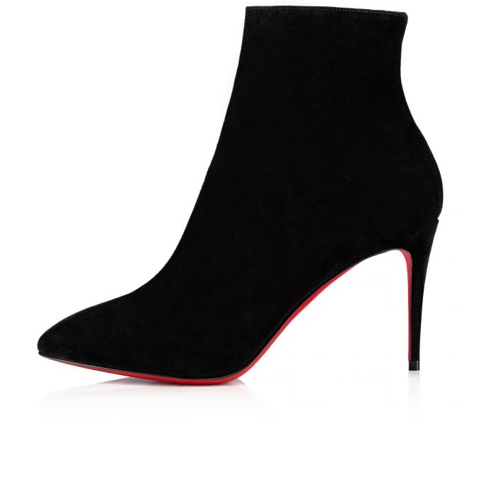 Christian Louboutin Eloise Booty 085 85 Veau Velours Boots Ženske Čizme Crne | RS-98065