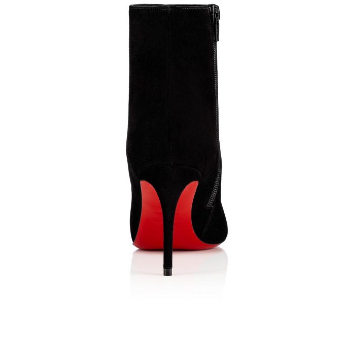 Christian Louboutin Eloise Booty 085 85 Veau Velours Boots Ženske Čizme Crne | RS-98065