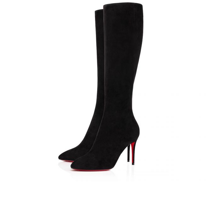 Christian Louboutin Eloise Botta 085 85 Veau Velours Boots Ženske Čizme Crne | RS-05138