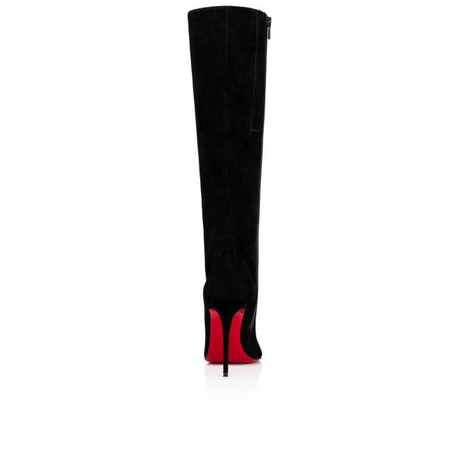 Christian Louboutin Eloise Botta 100 100 Veau Velours Boots Ženske Čizme Crne | RS-38463