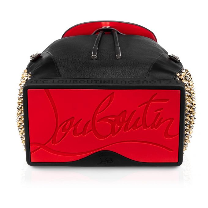 Christian Louboutin Explorafunk S Classic Koža Backpack Muške Ruksak Crne Visebojne | RS-01739