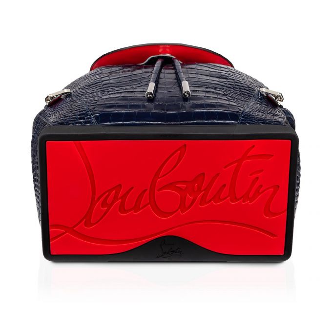 Christian Louboutin Explorafunk S Creative Koža Backpack Muške Ruksak Plave | RS-65883