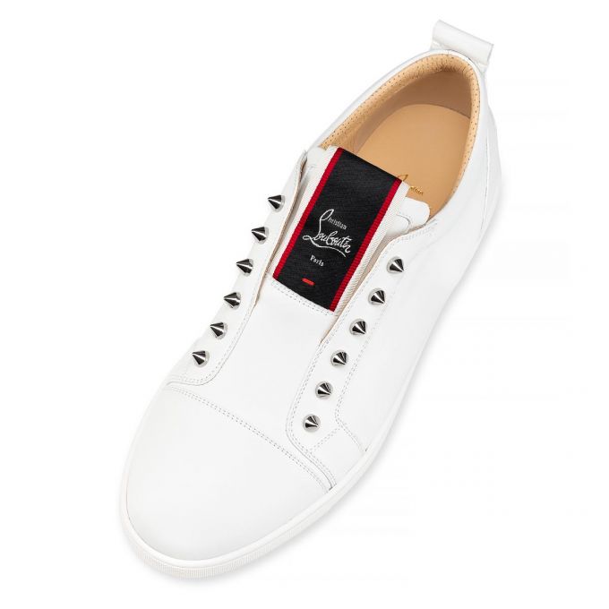 Christian Louboutin F.A.V Fique A Vontade Calf Sneakers Muške Patike Bijele | RS-12633