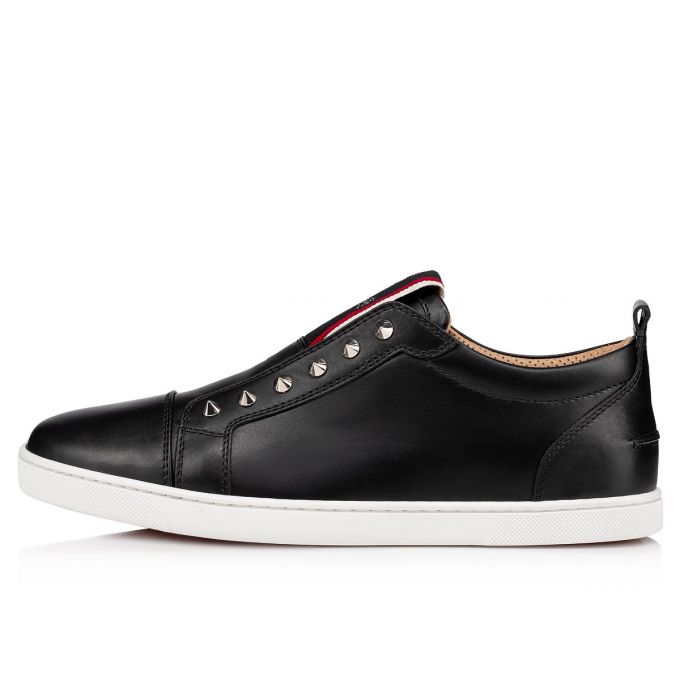 Christian Louboutin F.A.V Fique A Vontade Calf Sneakers Muške Patike Crne | RS-17675