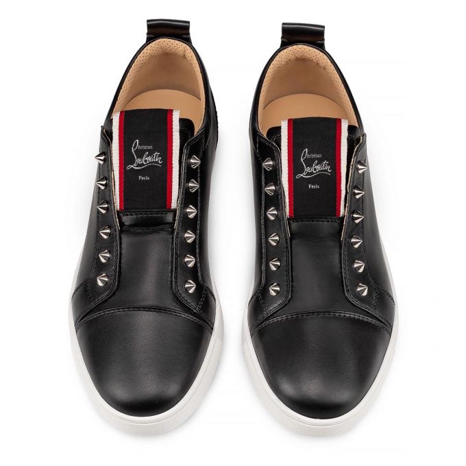 Christian Louboutin F.A.V Fique A Vontade Calf Sneakers Muške Patike Crne | RS-17675