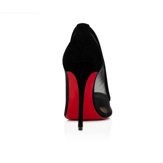 Christian Louboutin Galativi 100 100 Version Veau Velours Pumps Ženske Pumps Crne | RS-65593