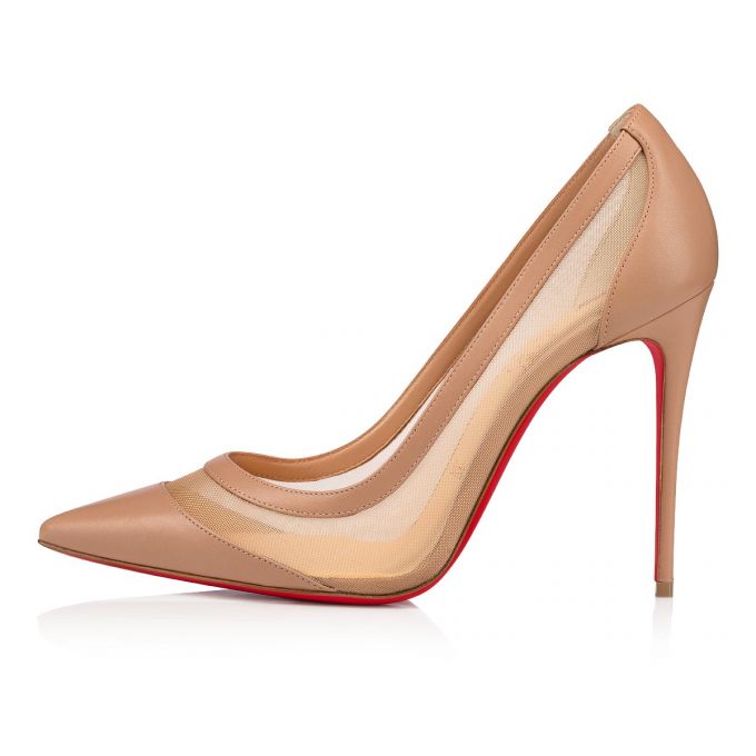 Christian Louboutin Galativi 100 Version Nappa Pumps Ženske Pumps Bež | RS-50226