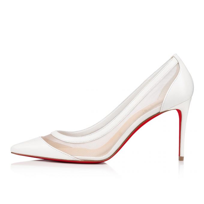 Christian Louboutin Galativi 85 85 Version Classic Fabric Pumps Ženske Pumps Bijele | RS-20817