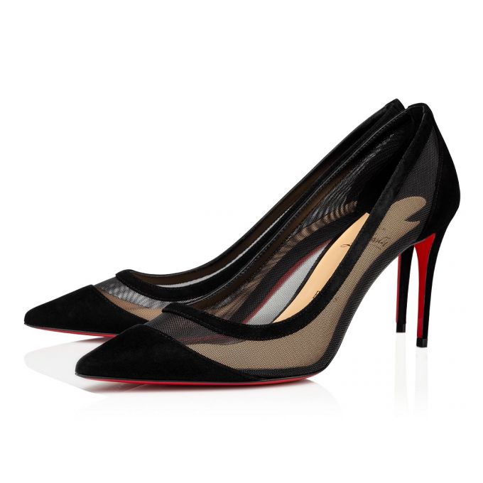 Christian Louboutin Galativi 85 Version Veau Velours Pumps Ženske Pumps Crne | RS-95821