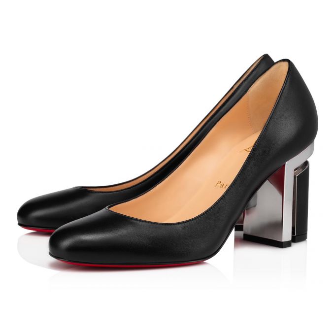 Christian Louboutin Geleutourni 85 Nappa Pumps Ženske Pumps Crne Srebrne | RS-15330