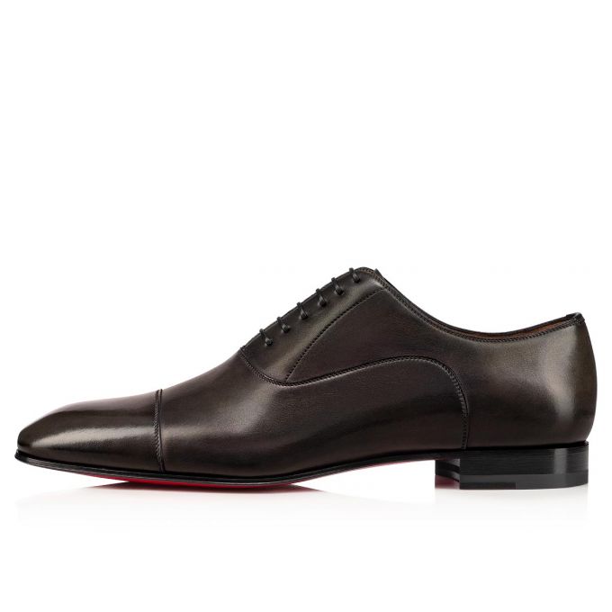 Christian Louboutin Greggo 000 Alpino Calf Oxford Muške Oxfords Shoes Čokoladne | RS-06048