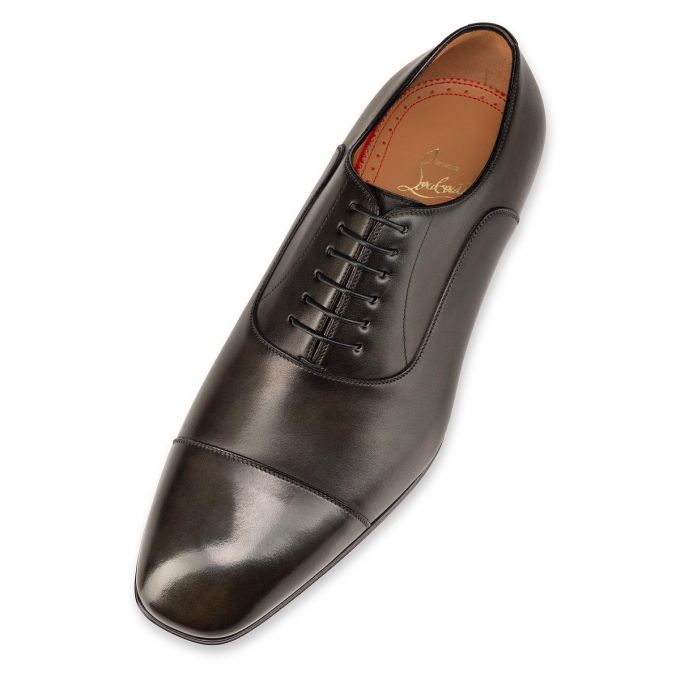 Christian Louboutin Greggo 000 Alpino Calf Oxford Muške Oxfords Shoes Čokoladne | RS-06048