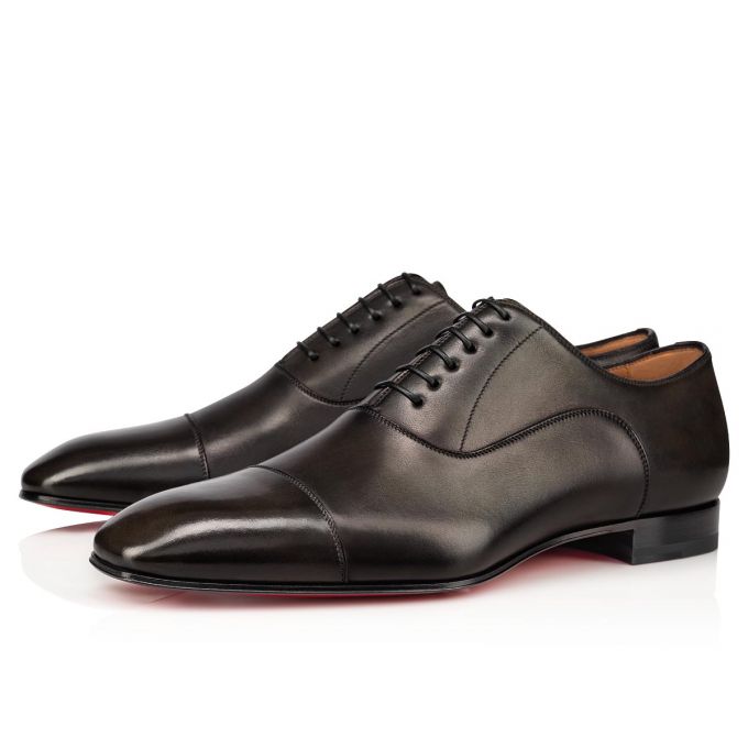 Christian Louboutin Greggo 000 Alpino Calf Oxford Muške Oxfords Shoes Čokoladne | RS-06048