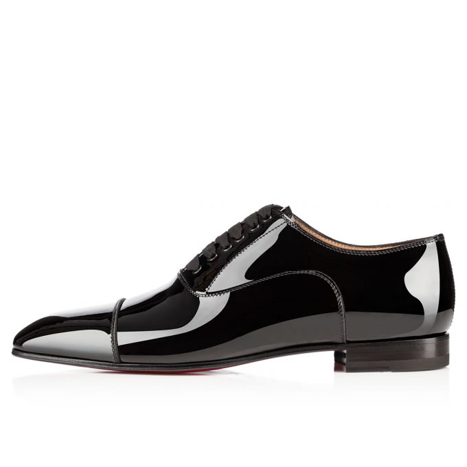 Christian Louboutin Greggo 000 Patent Oxford Muške Oxfords Shoes Crne | RS-06738