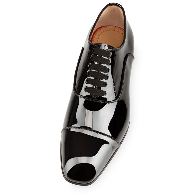 Christian Louboutin Greggo 000 Patent Oxford Muške Oxfords Shoes Crne | RS-06738