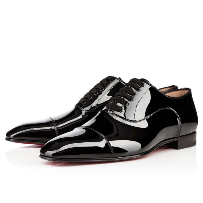 Christian Louboutin Greggo 000 Patent Oxford Muške Oxfords Shoes Crne | RS-06738