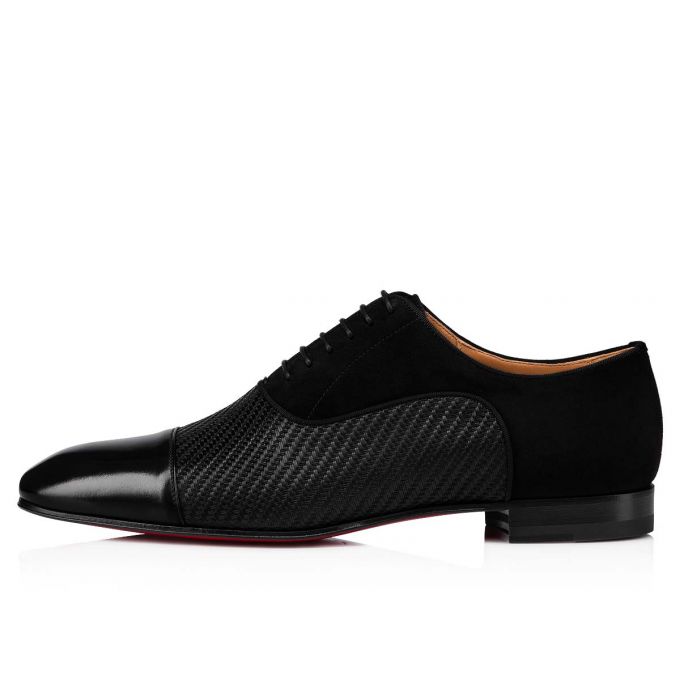 Christian Louboutin Greggo Cotton Oxford Muške Oxfords Shoes Crne | RS-49752