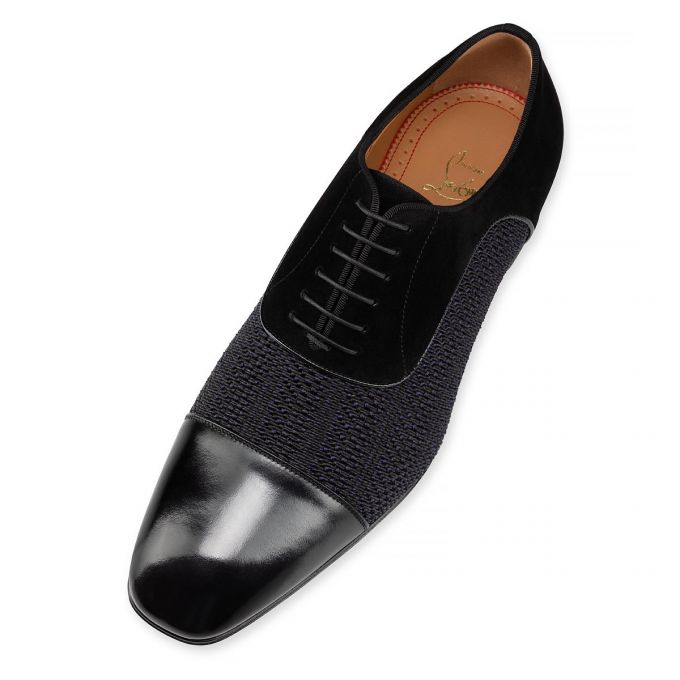 Christian Louboutin Greggo Creative Koža Oxford Muške Oxfords Shoes Crne | RS-33062