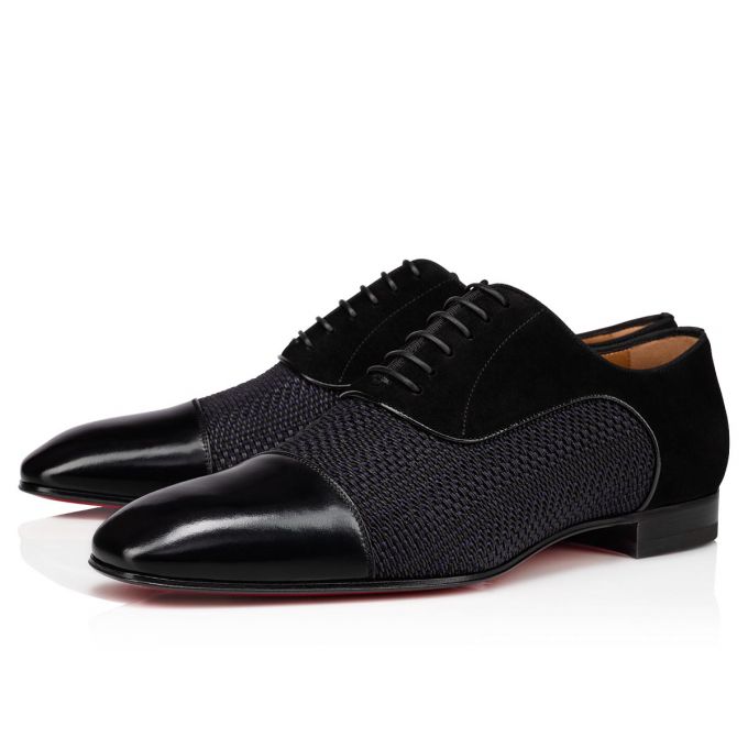 Christian Louboutin Greggo Creative Koža Oxford Muške Oxfords Shoes Crne | RS-33062