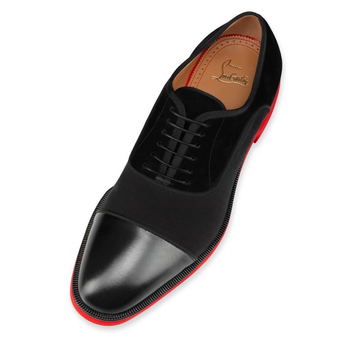 Christian Louboutin Greggo Rxl Calf Oxford Muške Oxfords Shoes Crne | RS-98644