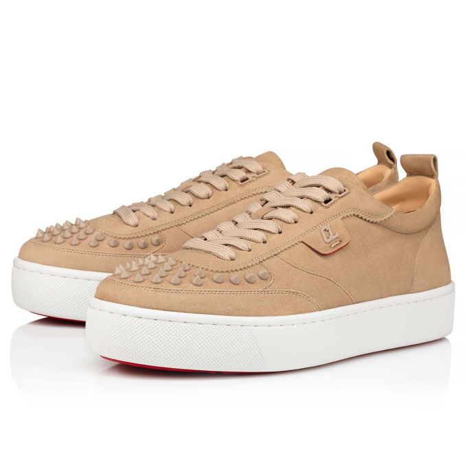 Christian Louboutin Happyrui Spikes Suede Sneakers Muške Patike Sive | RS-04432