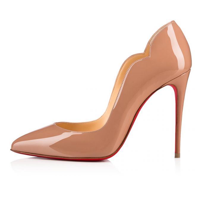 Christian Louboutin Hot Chick 100 100 Patent Pumps Ženske Pumps Bež | RS-31851