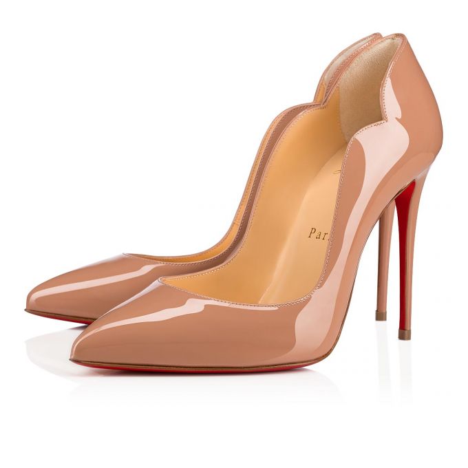 Christian Louboutin Hot Chick 100 100 Patent Pumps Ženske Pumps Bež | RS-31851