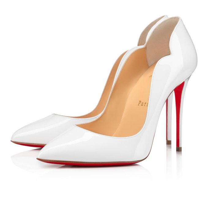 Christian Louboutin Hot Chick 100 100 Patent Pumps Ženske Pumps Bijele | RS-50978