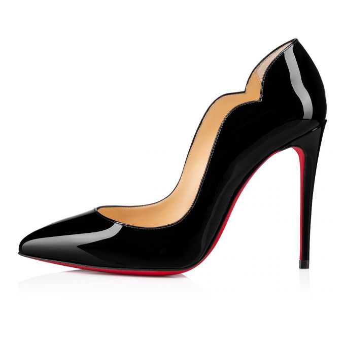 Christian Louboutin Hot Chick 100 100 Patent Pumps Ženske Pumps Crne | RS-71104