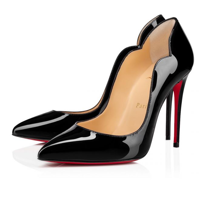 Christian Louboutin Hot Chick 100 100 Patent Pumps Ženske Pumps Crne | RS-71104