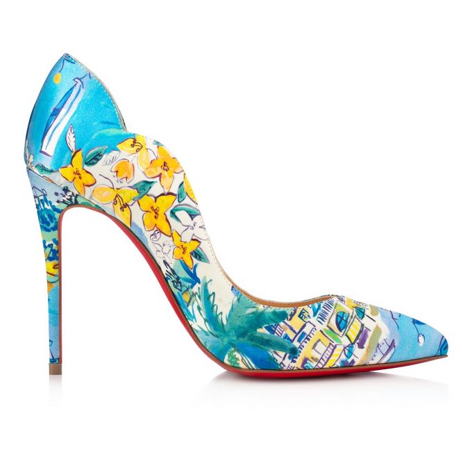 Christian Louboutin Hot Chick 100 Crepe Satin/Satin/Lurex Pumps Ženske Pumps Visebojne | RS-29753