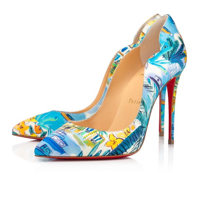 Christian Louboutin Hot Chick 100 Crepe Satin/Satin/Lurex Pumps Ženske Pumps Visebojne | RS-29753