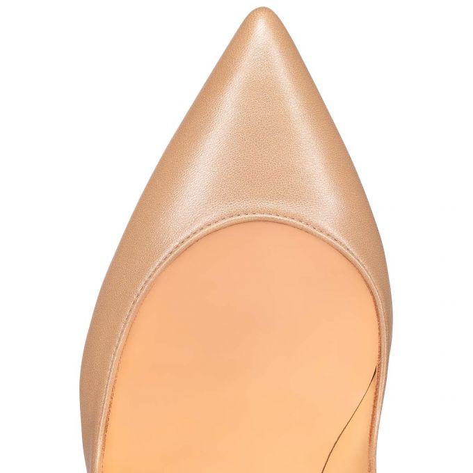 Christian Louboutin Hot Chick 100 Nappa Pumps Ženske Pumps Bež | RS-06541