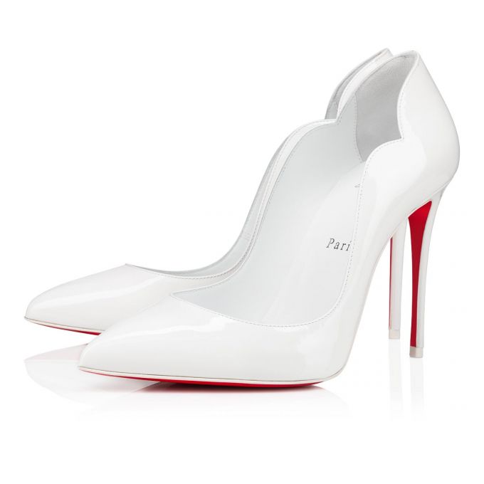 Christian Louboutin Hot Chick 100 Patent Pumps Ženske Pumps Bijele | RS-61574