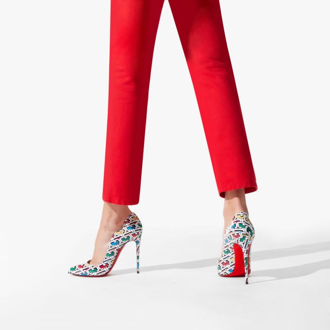 Christian Louboutin Hot Chick 100 Patent Pumps Ženske Pumps Visebojne | RS-77866