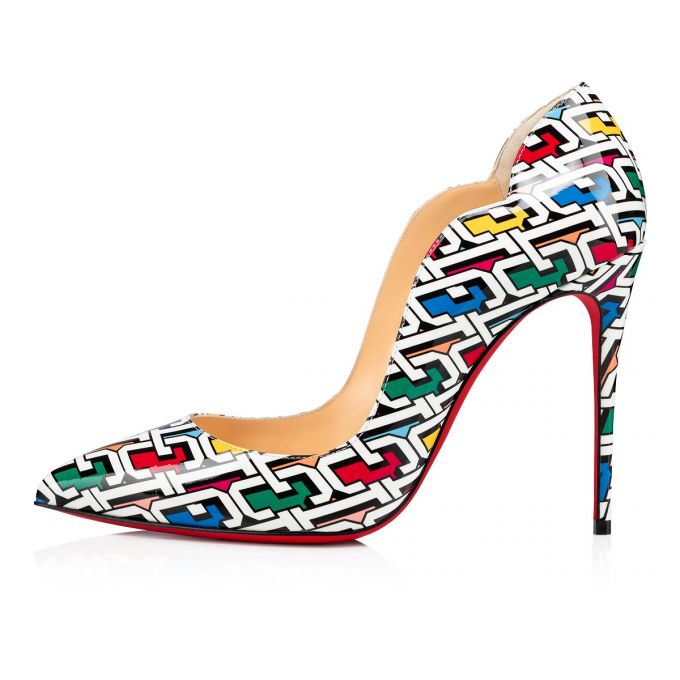 Christian Louboutin Hot Chick 100 Patent Pumps Ženske Pumps Visebojne | RS-77866