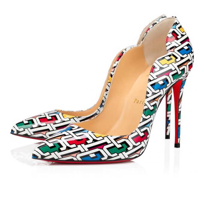 Christian Louboutin Hot Chick 100 Patent Pumps Ženske Pumps Visebojne | RS-77866