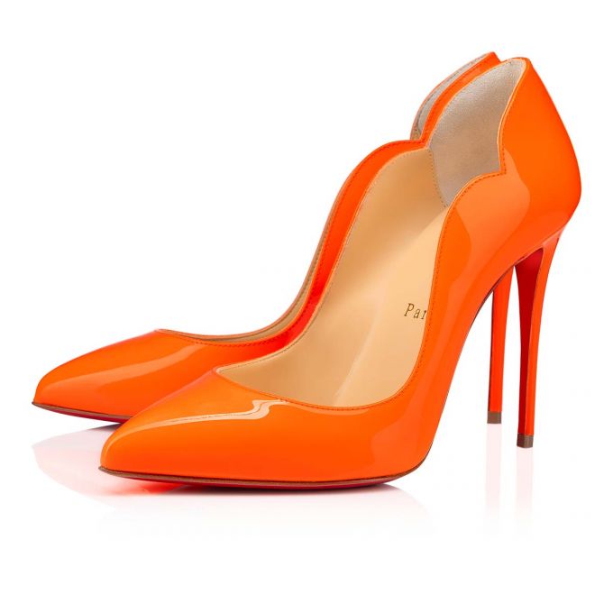 Christian Louboutin Hot Chick 100 Patent Pumps Ženske Pumps Narančaste | RS-91893