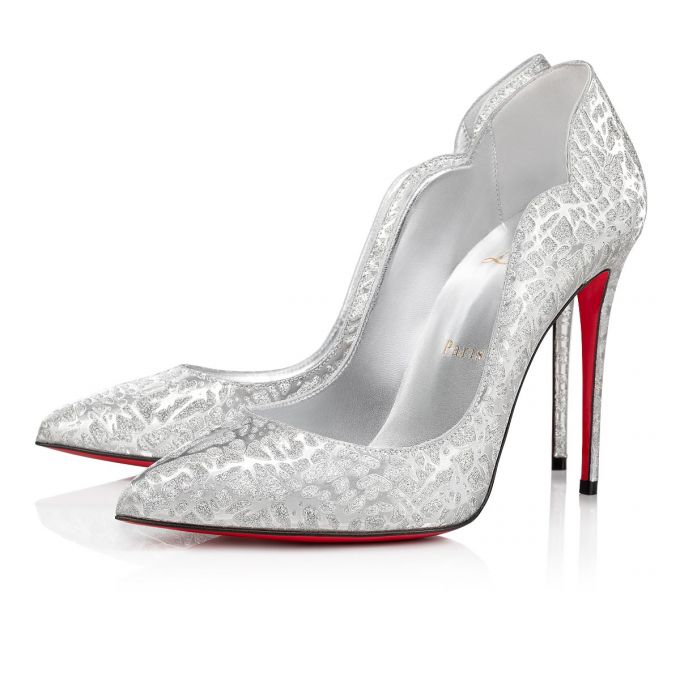 Christian Louboutin Hot Chick 100 Specchio/Laminato Pumps Ženske Pumps Srebrne | RS-98182