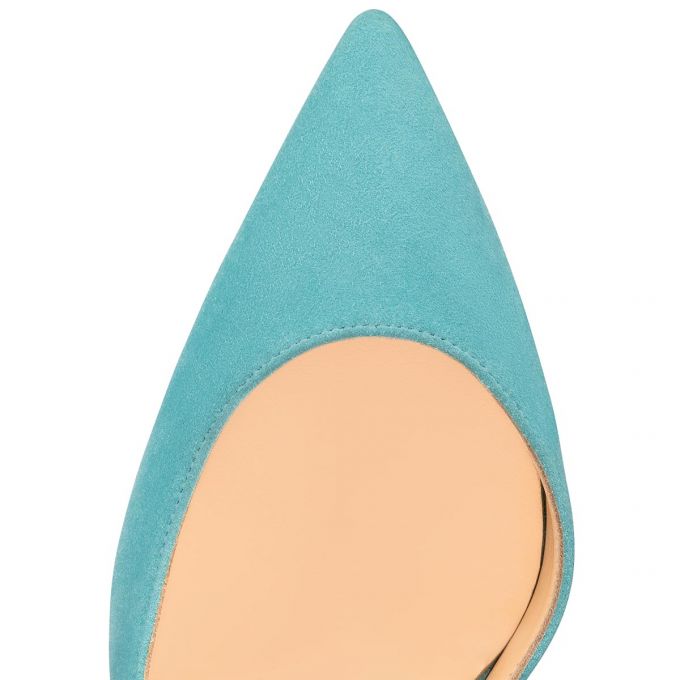 Christian Louboutin Iriza 100 100 Noumea Veau Velours Pumps Ženske Pumps Tirkizne | RS-63077