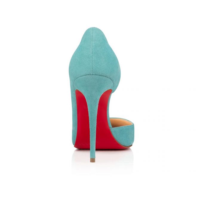 Christian Louboutin Iriza 100 100 Noumea Veau Velours Pumps Ženske Pumps Tirkizne | RS-63077