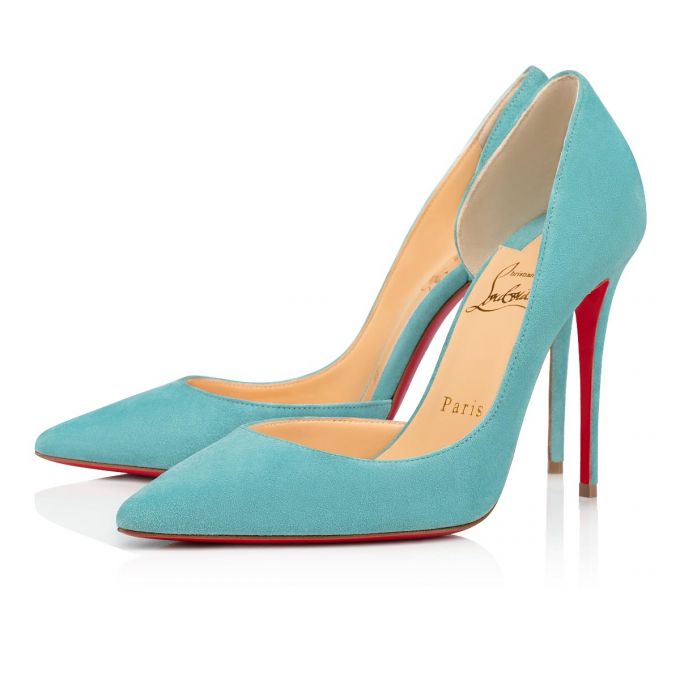 Christian Louboutin Iriza 100 100 Noumea Veau Velours Pumps Ženske Pumps Tirkizne | RS-63077