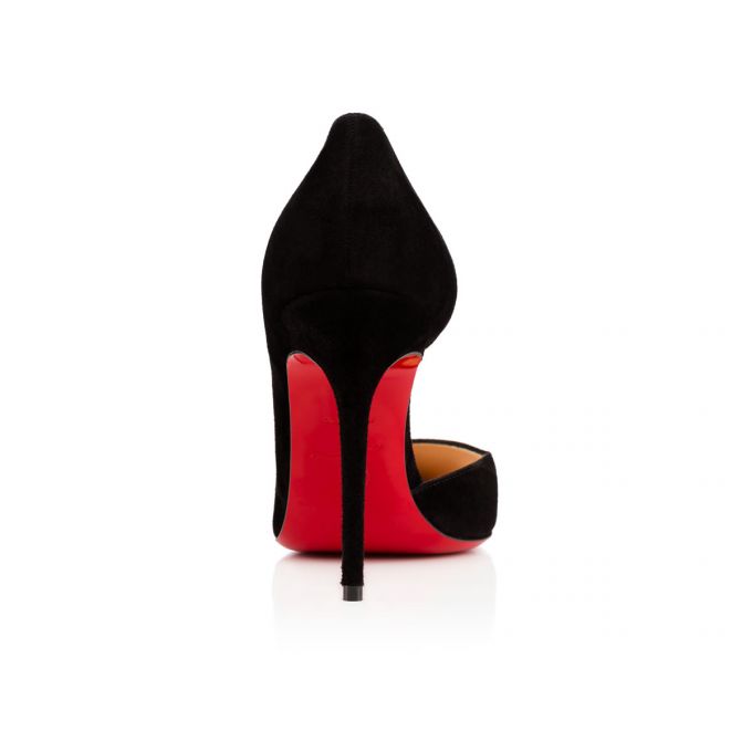 Christian Louboutin Iriza 100 100 Veau Velours Pumps Ženske Pumps Crne | RS-23307