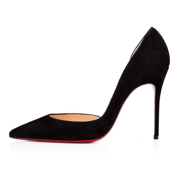 Christian Louboutin Iriza 100 100 Veau Velours Pumps Ženske Pumps Crne | RS-23307