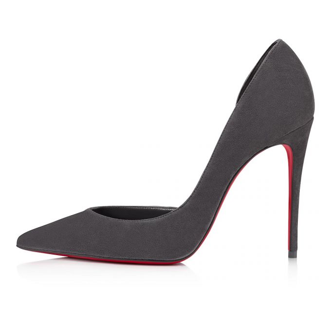 Christian Louboutin Iriza 100 Veau Velours Pumps Ženske Pumps Sive | RS-48523