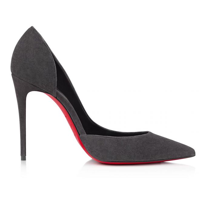 Christian Louboutin Iriza 100 Veau Velours Pumps Ženske Pumps Sive | RS-48523